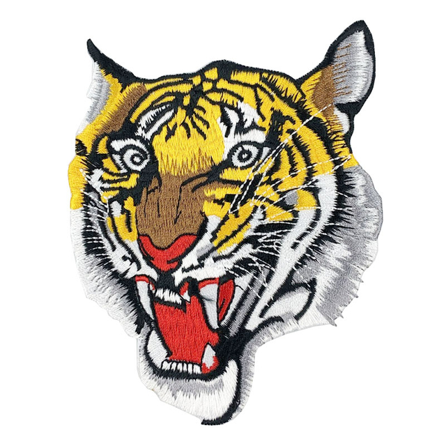 Patch de broderie personnalisé Tiger pour chemises