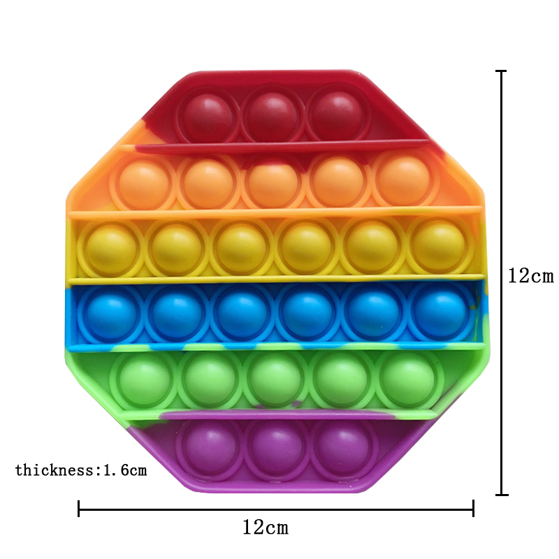 Jouet d'apprentissage anti-Stress sensoriel à bulles en Silicone, Push Pop It