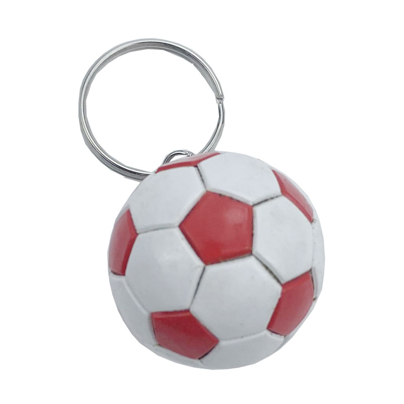 Porte-clés mini boule en cuir pour fille