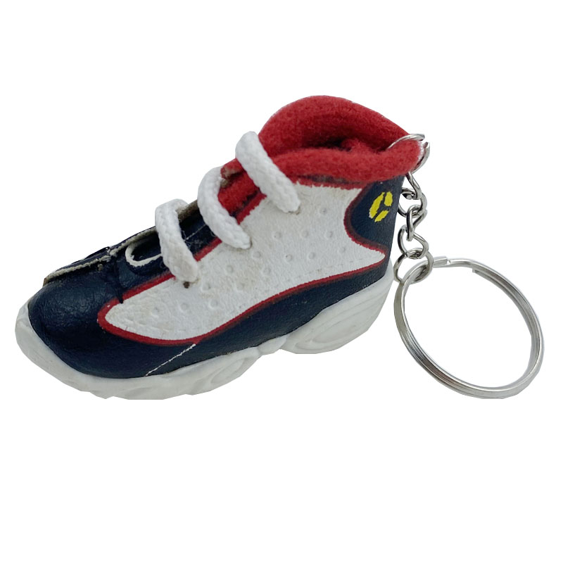 Porte-clés de chaussures de tennis en cuir pour la promotion