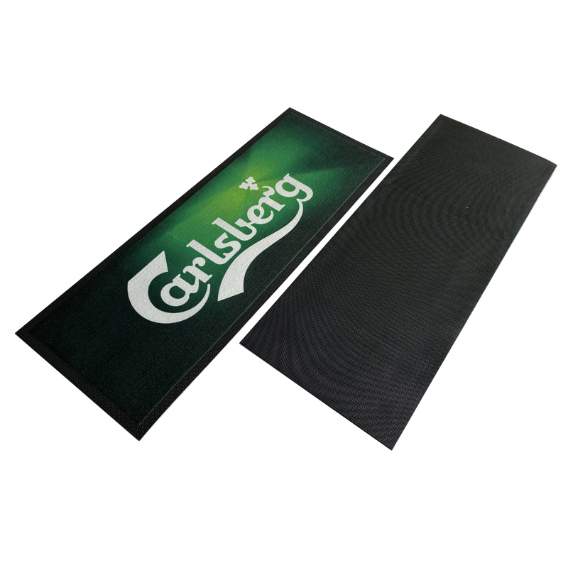 Grand tapis de bar à bière en caoutchouc PVC OEM