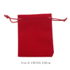 Pochette en velours rouge personnalisée pour les arts et l'artisanat