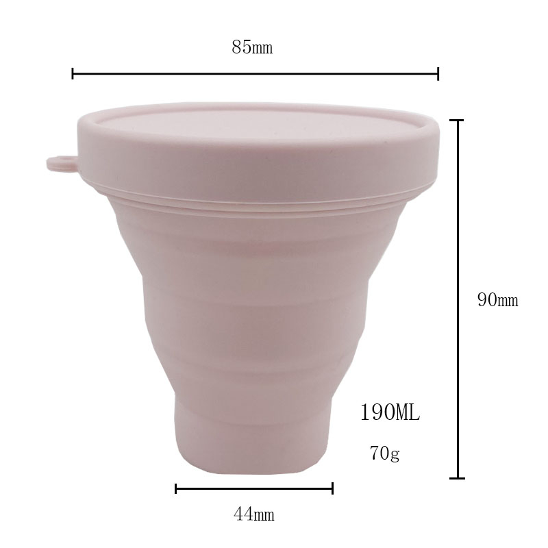 Tasse à café pliable en silicone pour cantine flexible